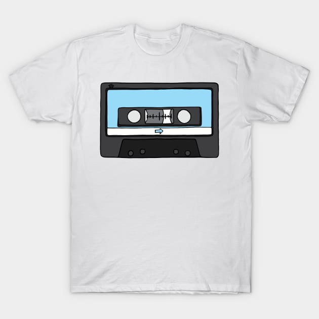 Cassette Music Tape T-Shirt by murialbezanson